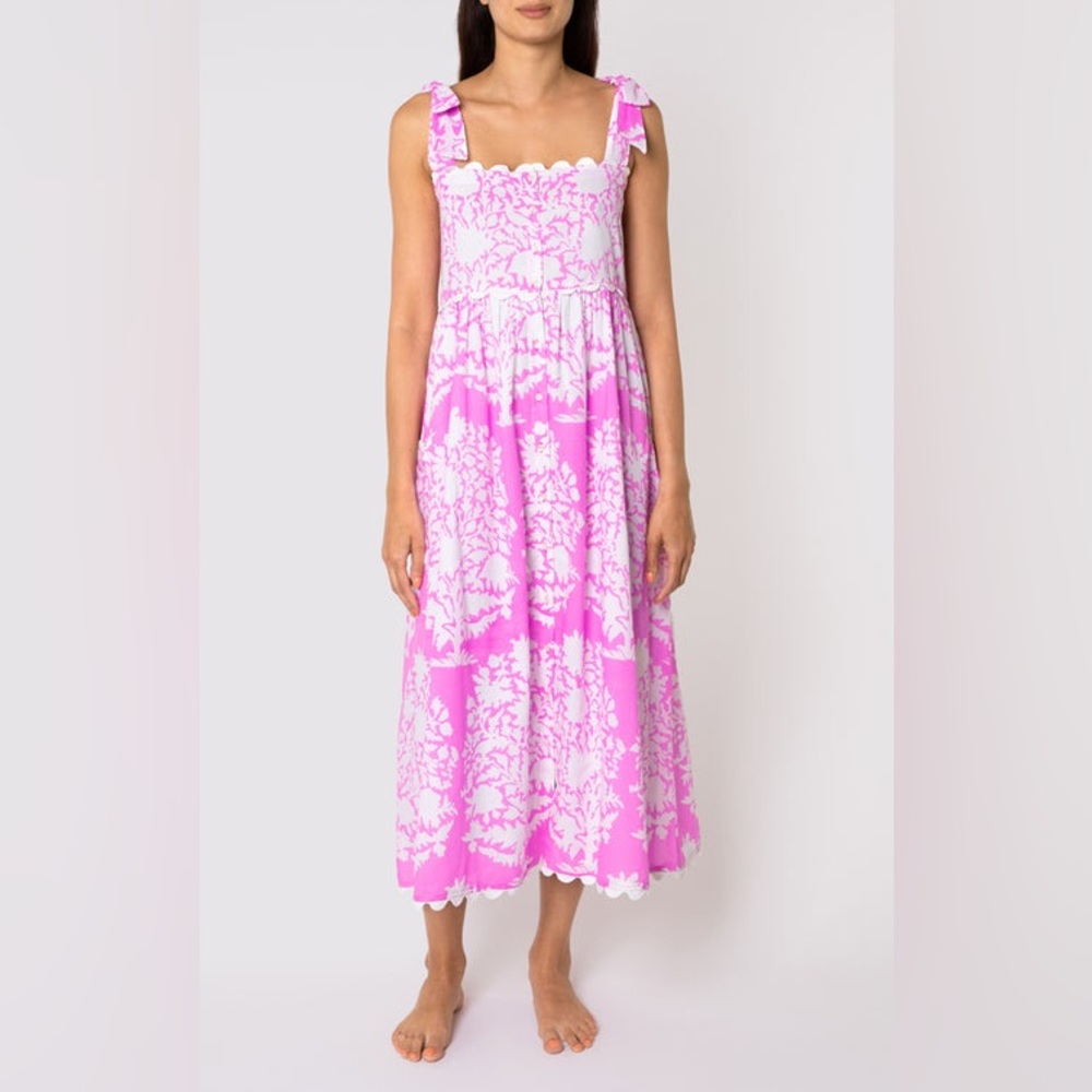 Juliet Dunn Tie Shoulder Dress Sz 1
